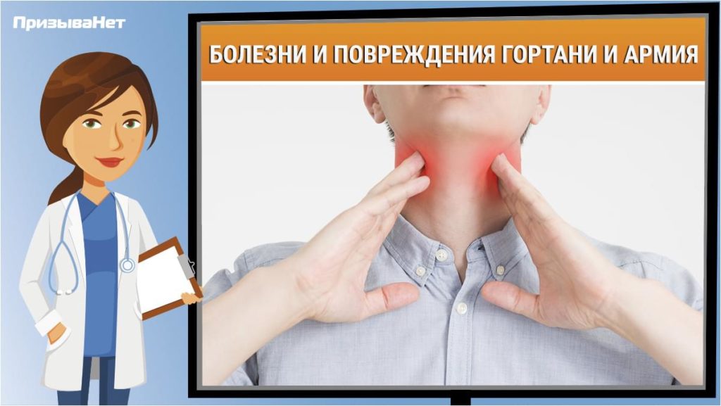 Болезни и повреждения гортани и армия