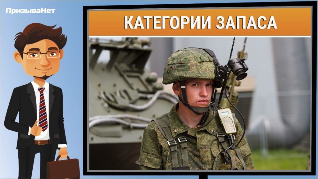 Список категорий запаса в военном билете