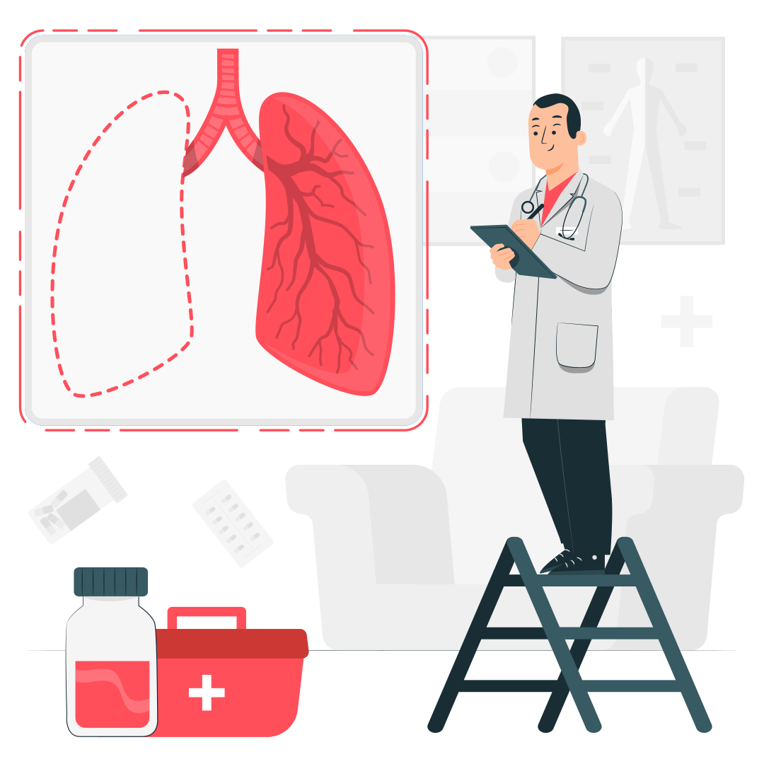 Отсутствие легкого и призыв в армию
